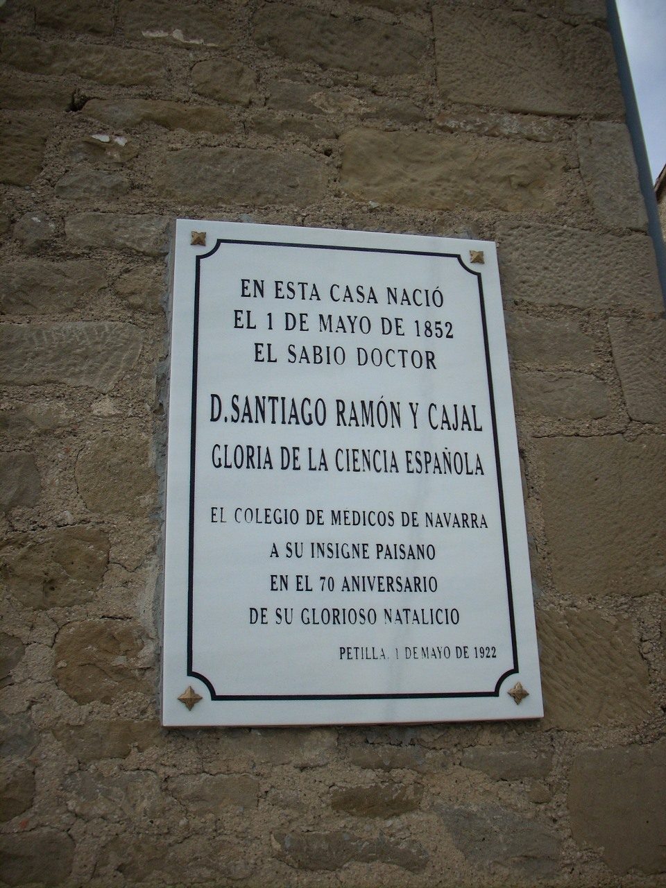 Santiago Ramon y Cajal's birthplace and museum, Petilla de Aragon - 2.JPG